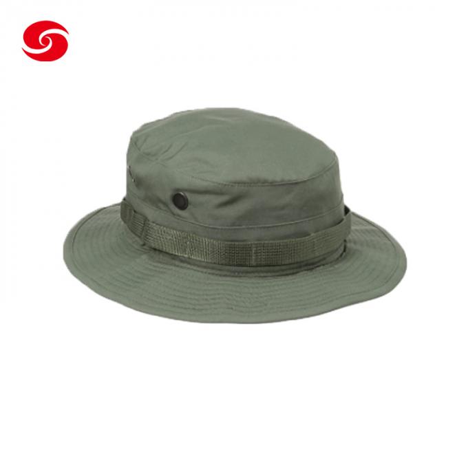Дешевые военные шляпы оливки ведра зеленые удя шляпу шляп Boonie военную тактическую