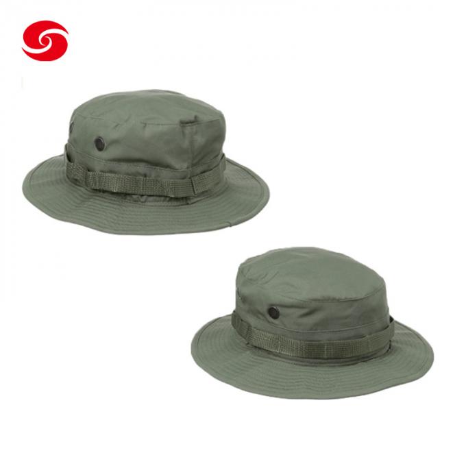 Дешевые военные шляпы оливки ведра зеленые удя шляпу шляп Boonie военную тактическую