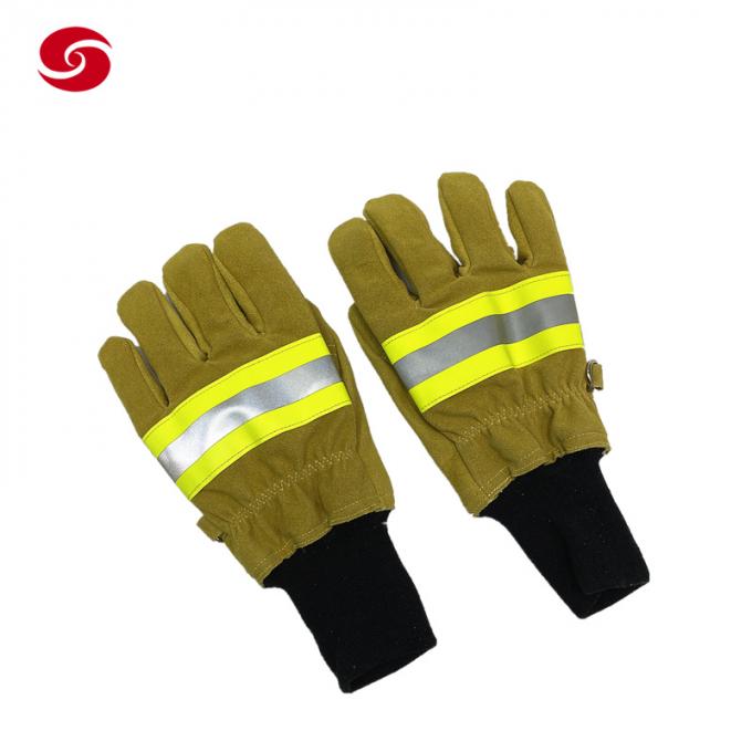 Перчатки безопасности Protictive спасения огня военных теплостойких противопожарных перчаток пожарного пожарного аварийные