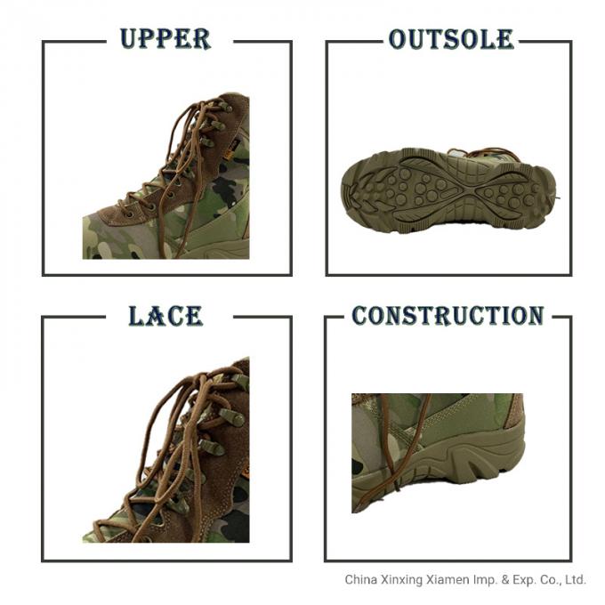 Закамуфлируйте военные тактические ботинки пустыни боя для человека