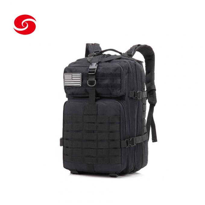 Изготовленный на заказ черный водоустойчивый военный рюкзак штурма Molle боя